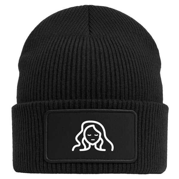Beanie Jungfrau Sternzeichen Symbol Black Mütze