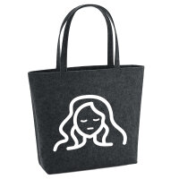 Filzshopper Jungfrau Sternzeichen Symbol 22 Liter Filztasche