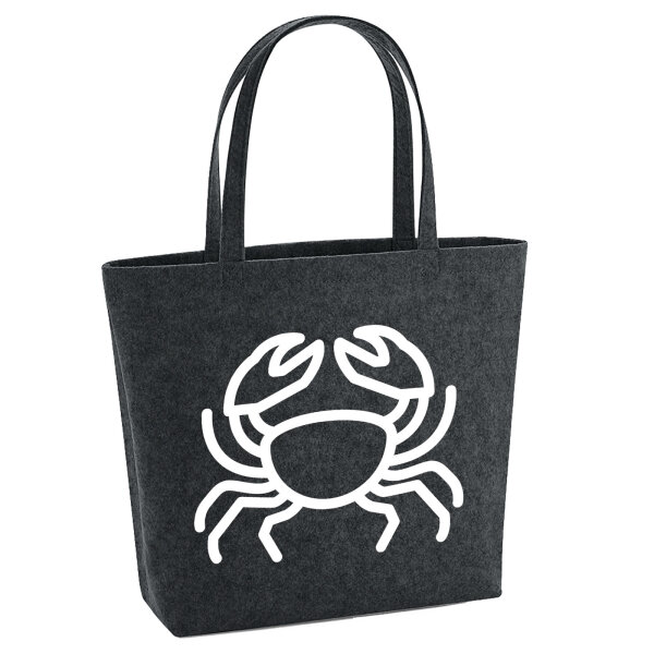 Filzshopper Krebs Sternzeichen Symbol 22 Liter Filztasche
