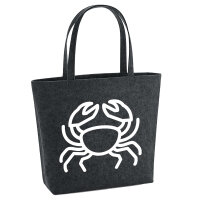 Filzshopper Krebs Sternzeichen Symbol 22 Liter Filztasche