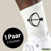 Socken Schütze Sternzeichen Symbol Größe...