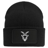Beanie Steinbock Sternzeichen Symbol Black Mütze