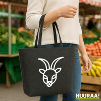 Filzshopper Steinbock Sternzeichen Symbol 22 Liter...