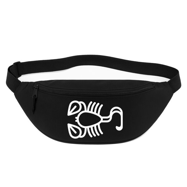 Bauchtasche Skorpion Sternzeichen Symbol 2,5 Liter Black Crossbody Bag