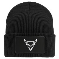 Beanie Stier Sternzeichen Symbol Black Mütze