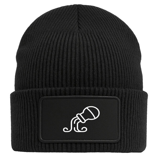 Beanie Wassermann Sternzeichen Symbol Black Mütze