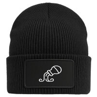 Beanie Wassermann Sternzeichen Symbol Black Mütze