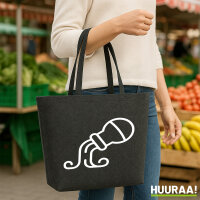 Filzshopper Wassermann Sternzeichen Symbol 22 Liter Filztasche