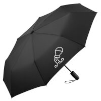 Regenschirm Wassermann Sternzeichen Symbol 98cm Schwarz