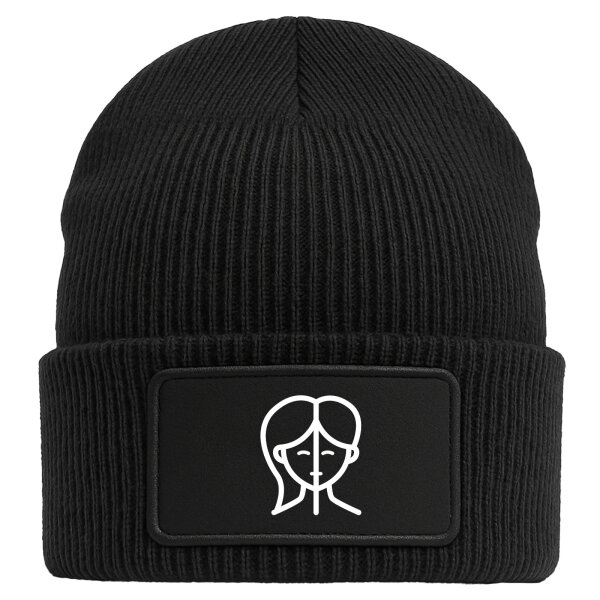 Beanie Zwillinge Sternzeichen Symbol Black Mütze