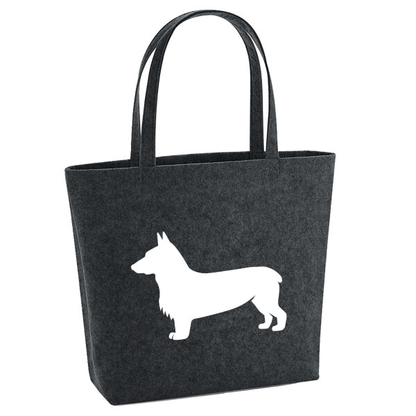 Filzshopper Welsh Corgi Pembroke Silhouette 22 Liter Filztasche