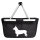 Einkaufskorb faltbar Welsh Corgi Pembroke Silhouette 20 Liter Tragekorb Black