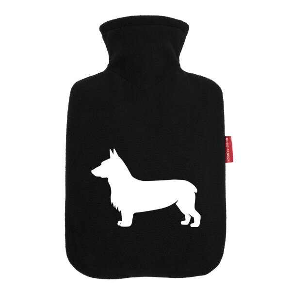 Wärmflasche Welsh Corgi Pembroke Silhouette