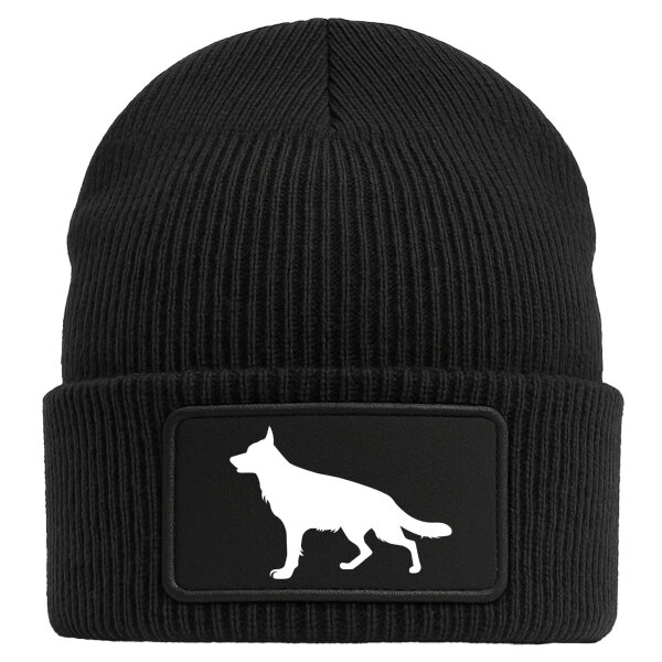 Beanie Deutscher Schäferhund Silhouette Black Mütze