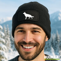 Beanie Deutscher Schäferhund Silhouette Black...