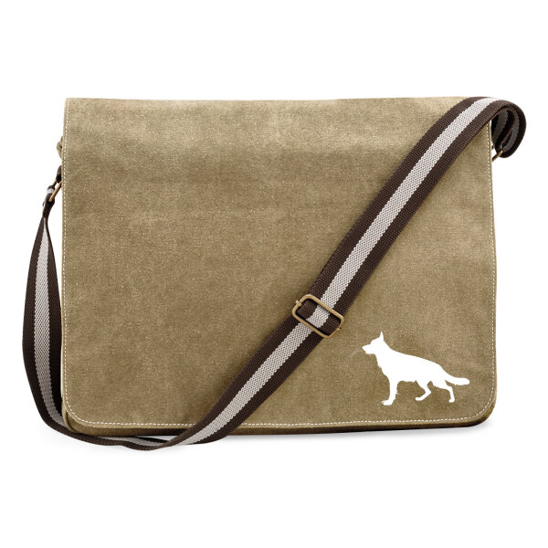Umhängetasche Deutscher Schäferhund Silhouette 14 Liter