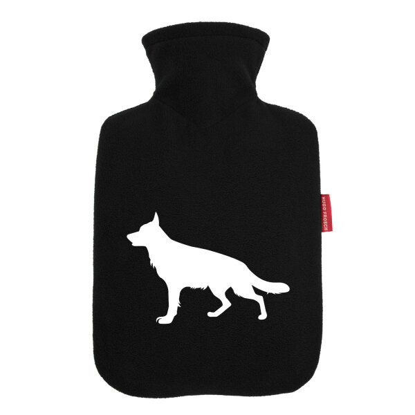 Wärmflasche Deutscher Schäferhund Silhouette