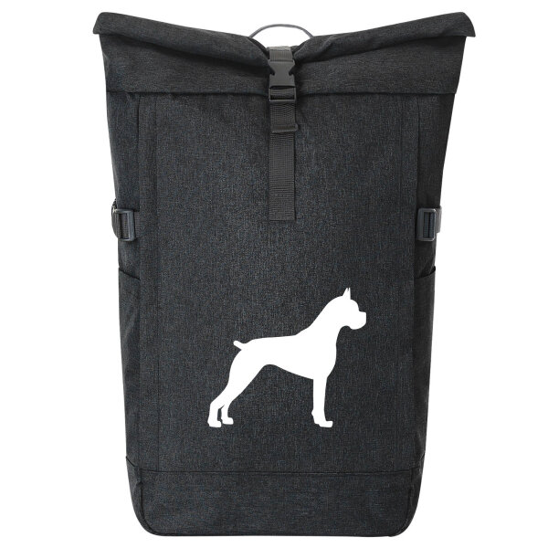 Kurierrucksack Deutscher Boxer Silhouette 30-44 Liter Black Melange