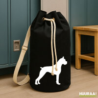 Seesack Deutscher Boxer Silhouette 20 Liter Black