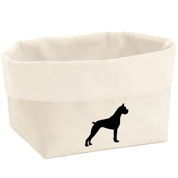 Organizer Deutscher Boxer Silhouette Aufbewahrungskorb