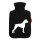 Wärmflasche Deutscher Boxer Silhouette