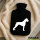 Wärmflasche Deutscher Boxer Silhouette
