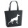 Filzshopper Dobermann Silhouette 22 Liter Filztasche