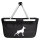 Einkaufskorb faltbar Dobermann Silhouette 20 Liter Tragekorb Black