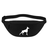 Bauchtasche Dobermann Silhouette 2,5 Liter Black...