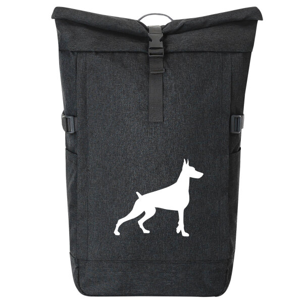 Kurierrucksack Dobermann Silhouette 30-44 Liter Black Melange