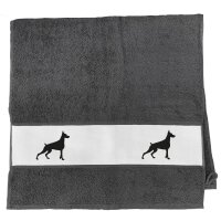 Handtuch Dobermann Silhouette 50x100cm