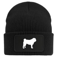 Beanie Mops Silhouette Black Mütze