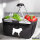 Einkaufskorb faltbar Mops Silhouette 20 Liter Tragekorb Black