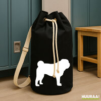 Seesack Mops Silhouette 20 Liter Rucksack Black