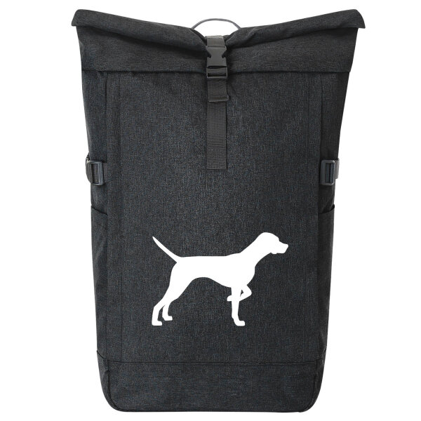 Kurierrucksack English Pointer Silhouette 30-44 Liter Black Melange