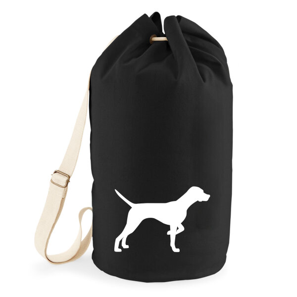 Seesack English Pointer Silhouette 20 Liter Rucksack Black