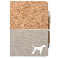 Notizbuch A5 English Pointer Silhouette 80 Blatt inkl....