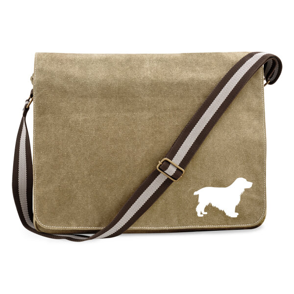 Umhängetasche English Cocker Spaniel Silhouette 14 Liter