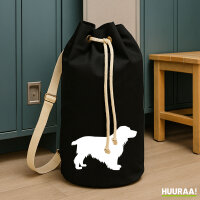 Seesack English Cocker Spaniel Silhouette 20 Liter Rucksack Black
