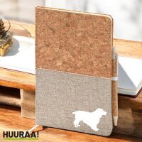 Notizbuch A5 English Cocker Spaniel Silhouette 80 Blatt...