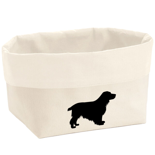 Organizer English Cocker Spaniel Silhouette Aufbewahrungskorb