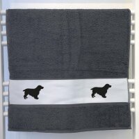 Handtuch English Cocker Spaniel Silhouette 50x100cm