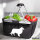 Einkaufskorb faltbar Collie Sheltie Silhouette 20 Liter Tragekorb Black