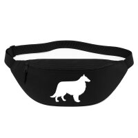 Bauchtasche Collie Sheltie Silhouette 2,5 Liter Black...