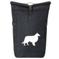 Kurierrucksack Collie Sheltie Silhouette 30-44 Liter...