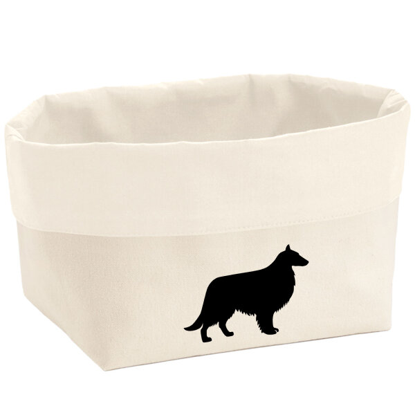 Organizer Collie Sheltie Silhouette Aufbewahrungskorb