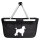 Einkaufskorb faltbar Pudel Silhouette 20 Liter Tragekorb Black