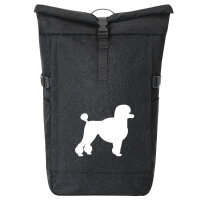 Kurierrucksack Pudel Silhouette 30-44 Liter Black Melange