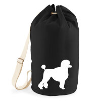 Seesack Pudel Silhouette 20 Liter Rucksack Black