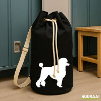 Seesack Pudel Silhouette 20 Liter Rucksack Black